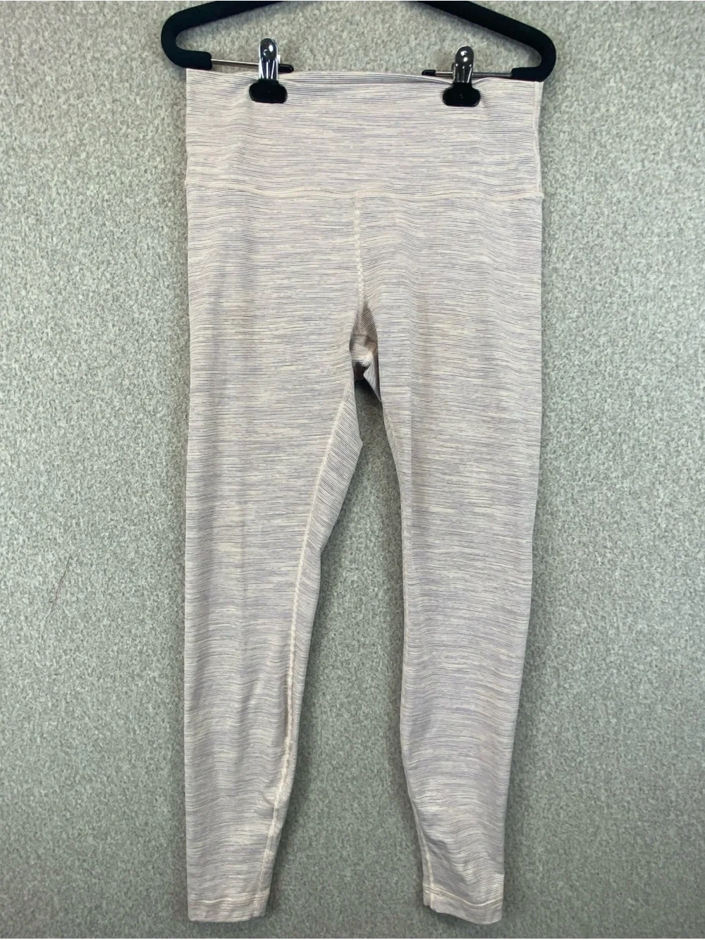 Lululemon Wunder Under Womens 10 Heathered  Stripe high Rise Tight Legging W5CDC